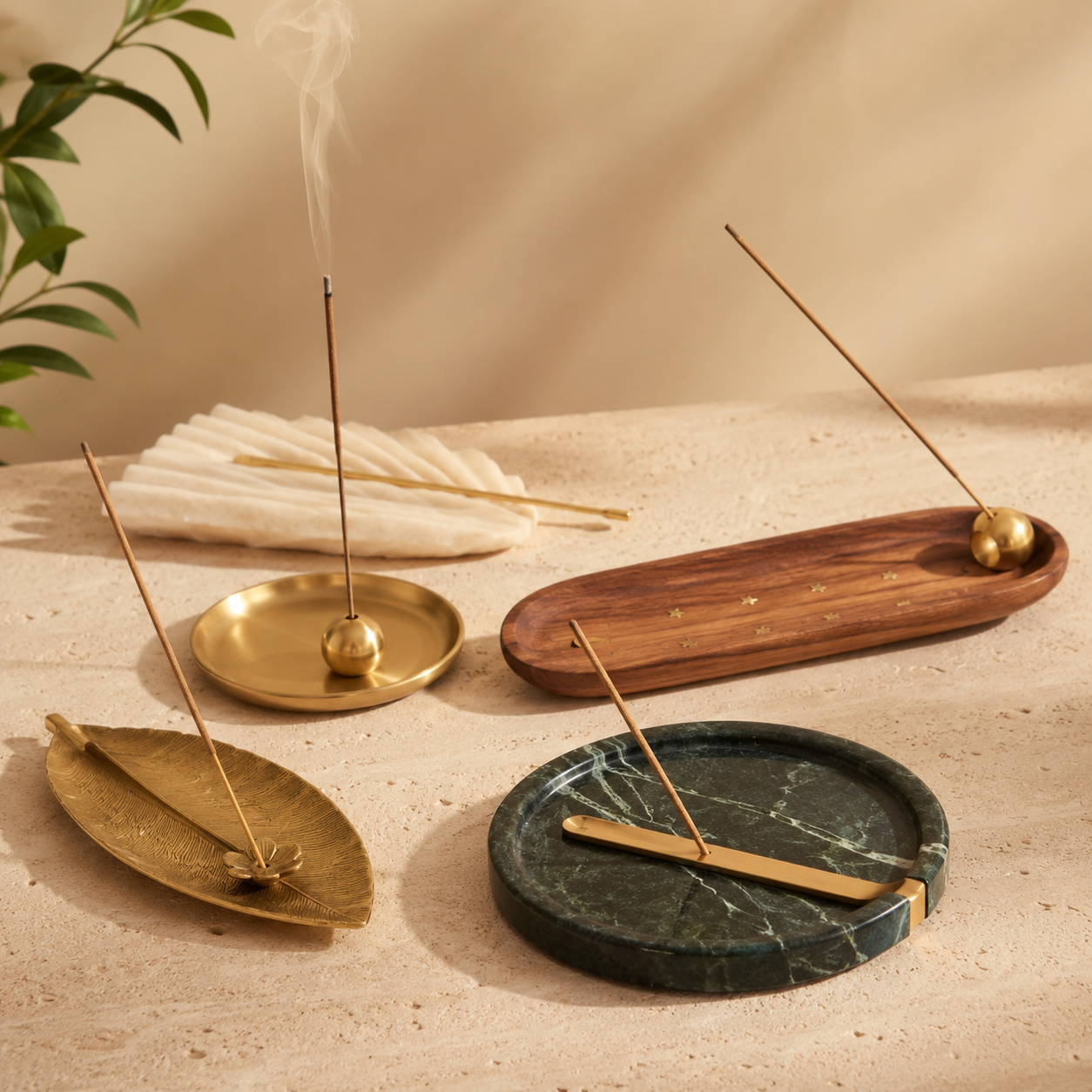 Incense holders and natural home decor