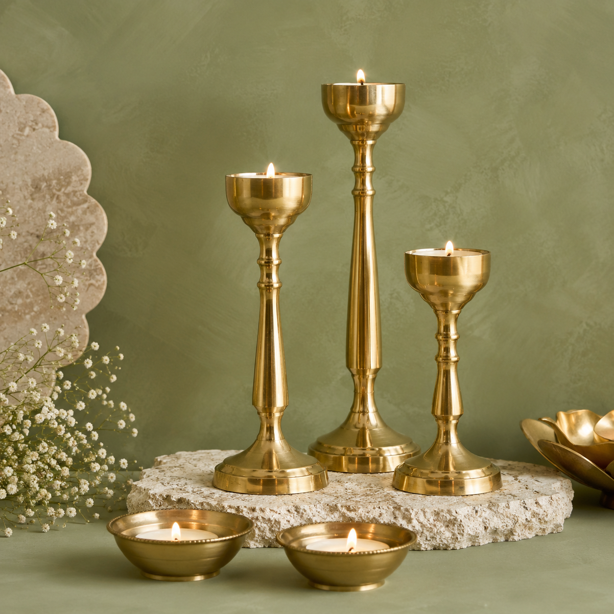 Marble and brass decor products