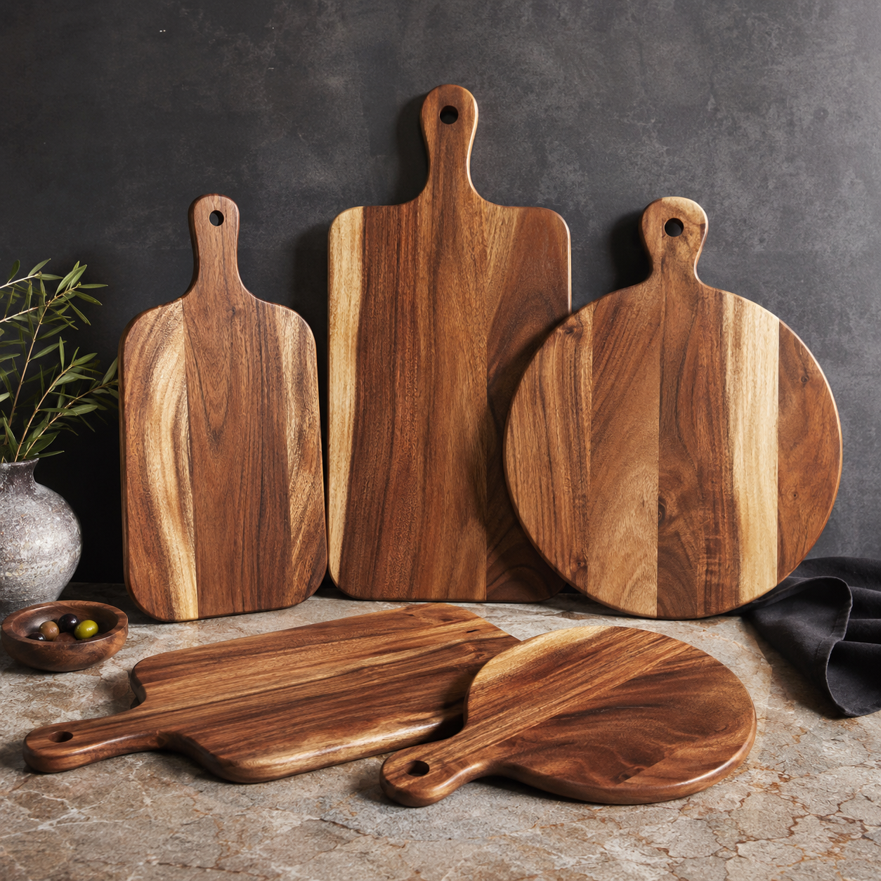 Wooden serving boards