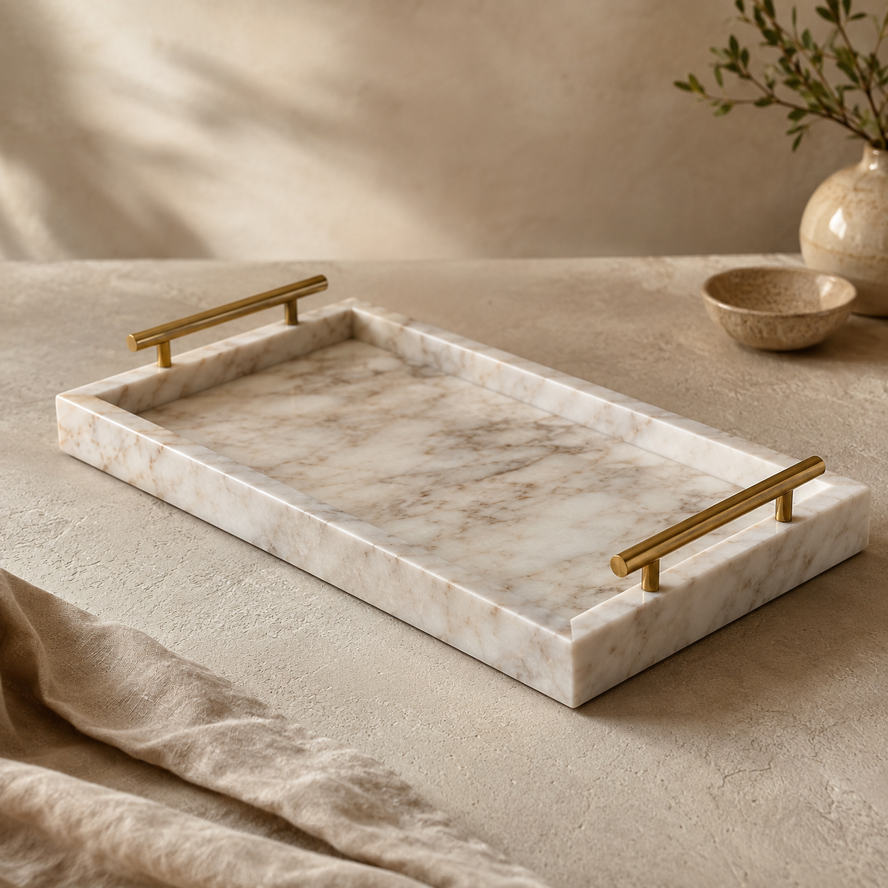 Marble tray